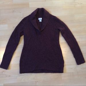 Plum knit motherhood maternity sweater